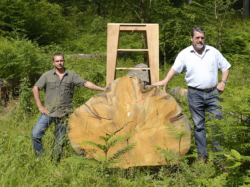 Brice et Denis Mommert - Chêne local et Table BUD